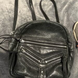 Botkier Gray/Black Leather Women's Backpack